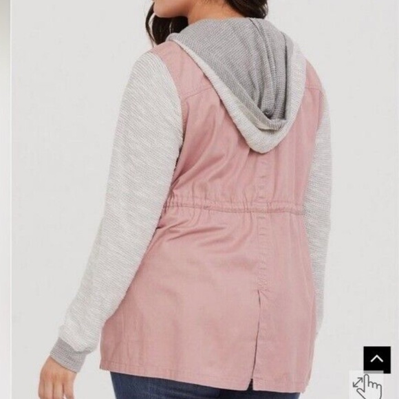 Torrid Anorak Hoodie Utility Jacket 2X - Picture 2 of 12